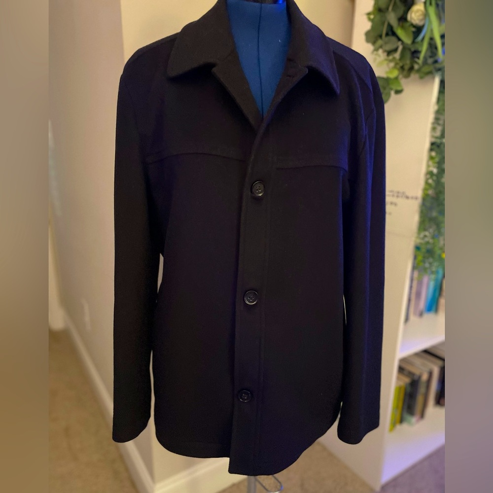HUGO BOSS mens cashmere wool coat size US 40R